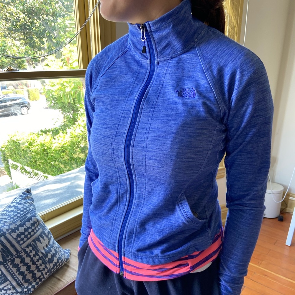 North Face Athletic Zip Front Jacket